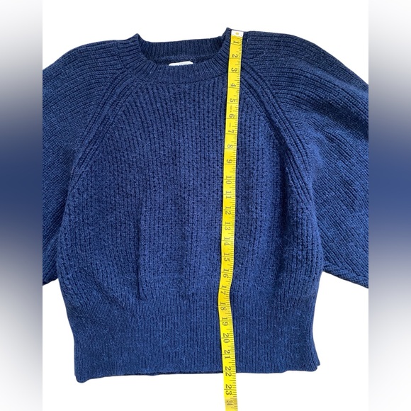 COPY - Aymara Baby Alpaca Wool Chunky Crewneck Sweater Size M - Picture 3 of 10